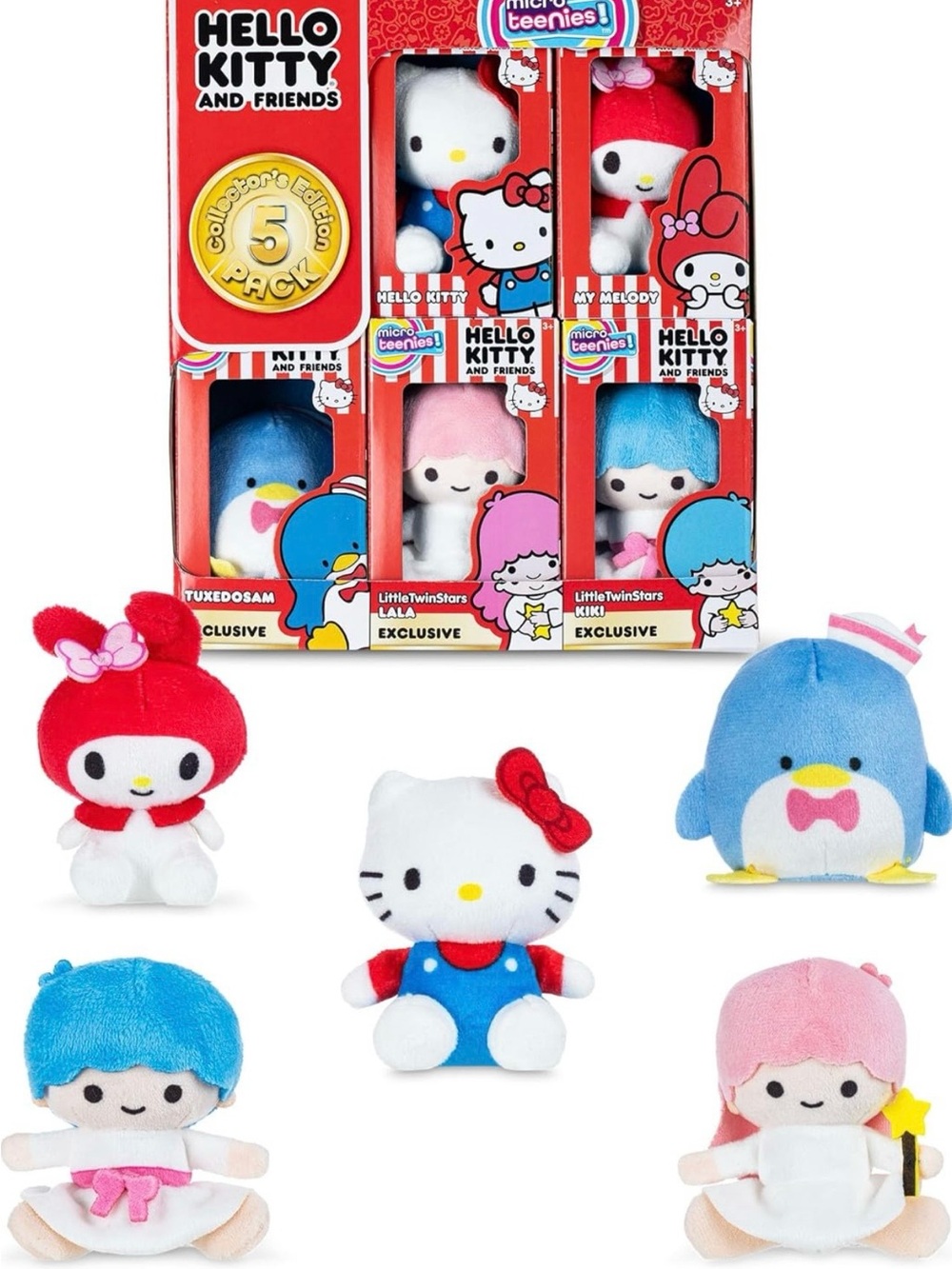 Hello Kitty 5-Pack Micro Teenies , BNIB - Picture 3 of 6